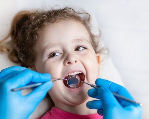 Examination,,Treatment,Teeth,Children.,Medical,Checkup,Oral,Cavity,With,Instruments.